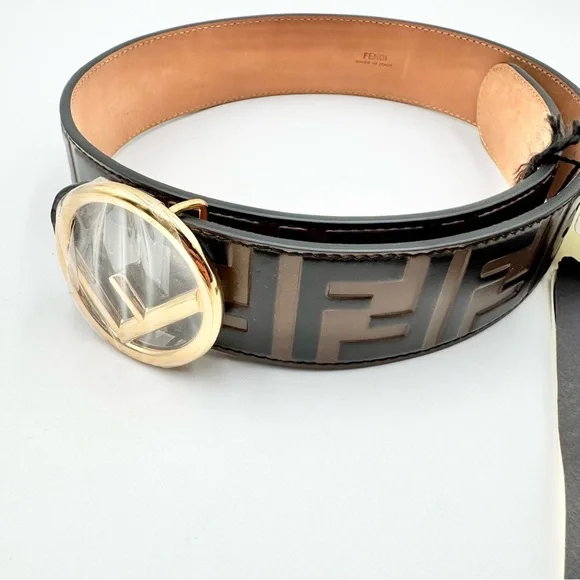 Fendi Zucca Leather Belt - 65/26 - Picture 2 of 4